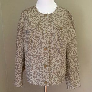 Chico's Animal Print lightweight Jacket